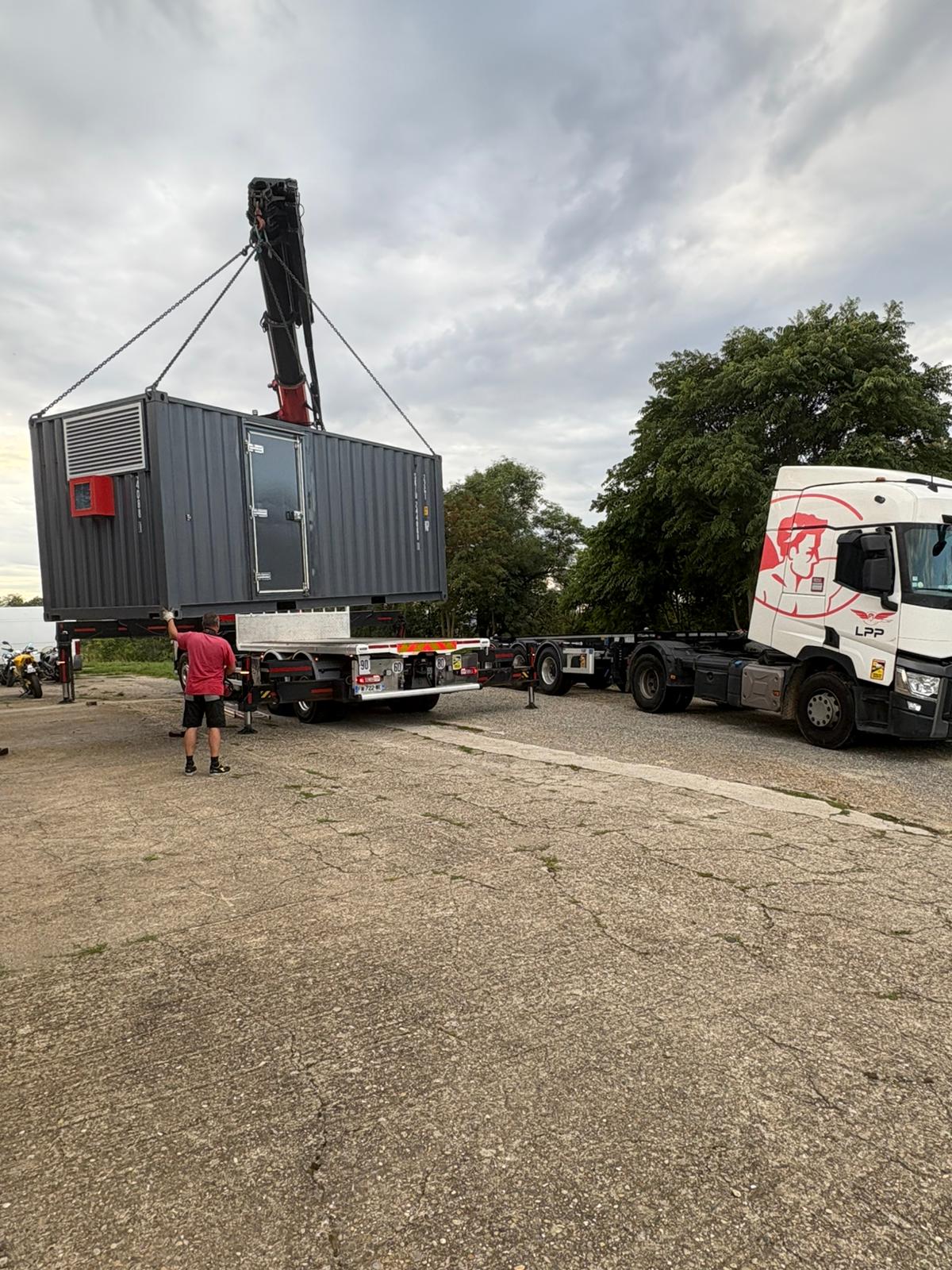 Manutention et grutage du conteneur équipé